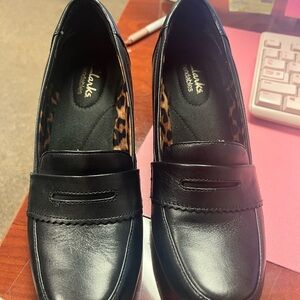 Clarks Women's Classic Black Loafers